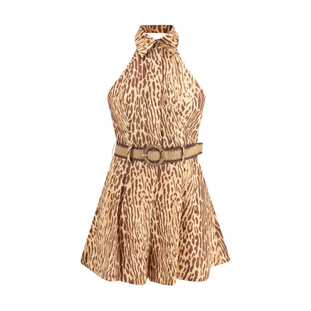 ワンピースその他 ZIMMERMANN Leopard print short dress in linen 0400021897657_LEOPARD?wid=600&