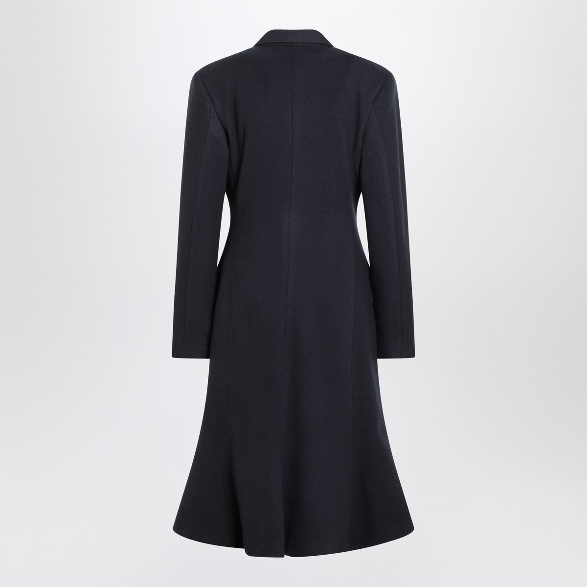 Balenciaga Balenciaga Navy blue Midi Godet wool coat
