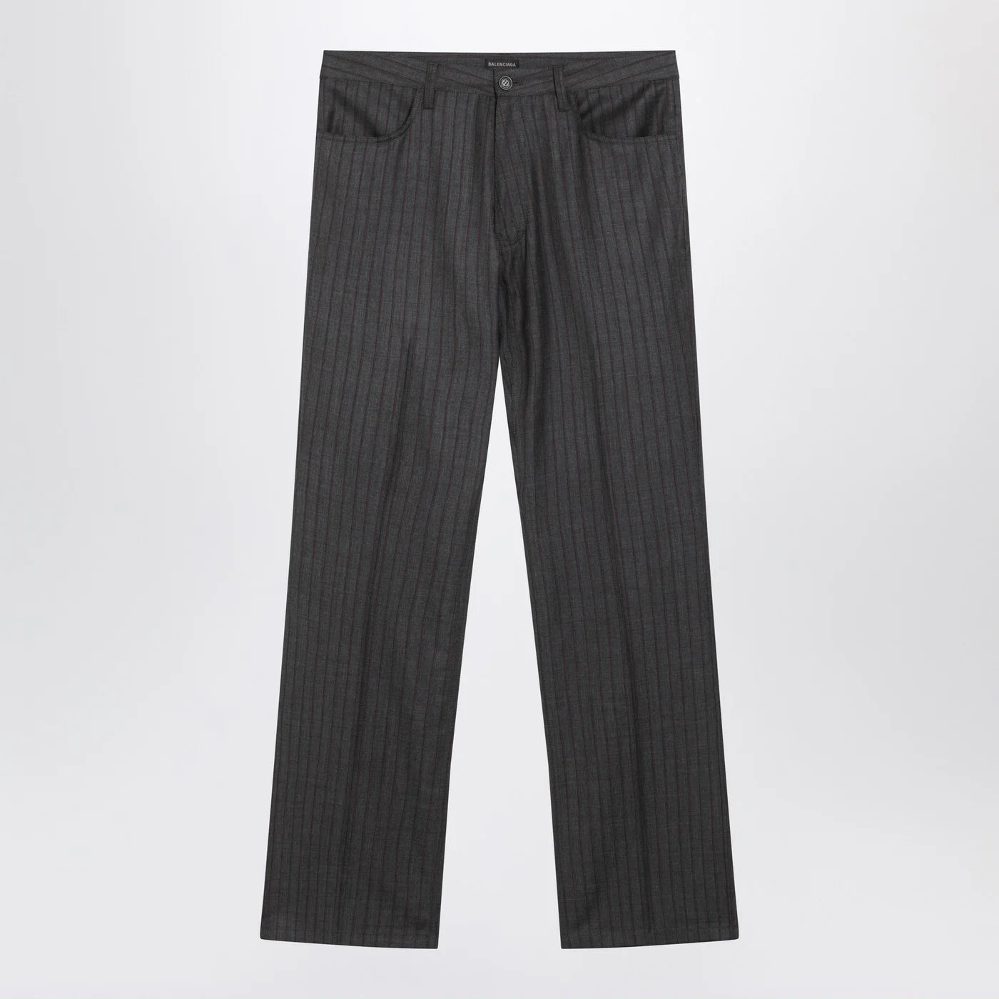 Balenciaga Grey pinstripe wool pants
