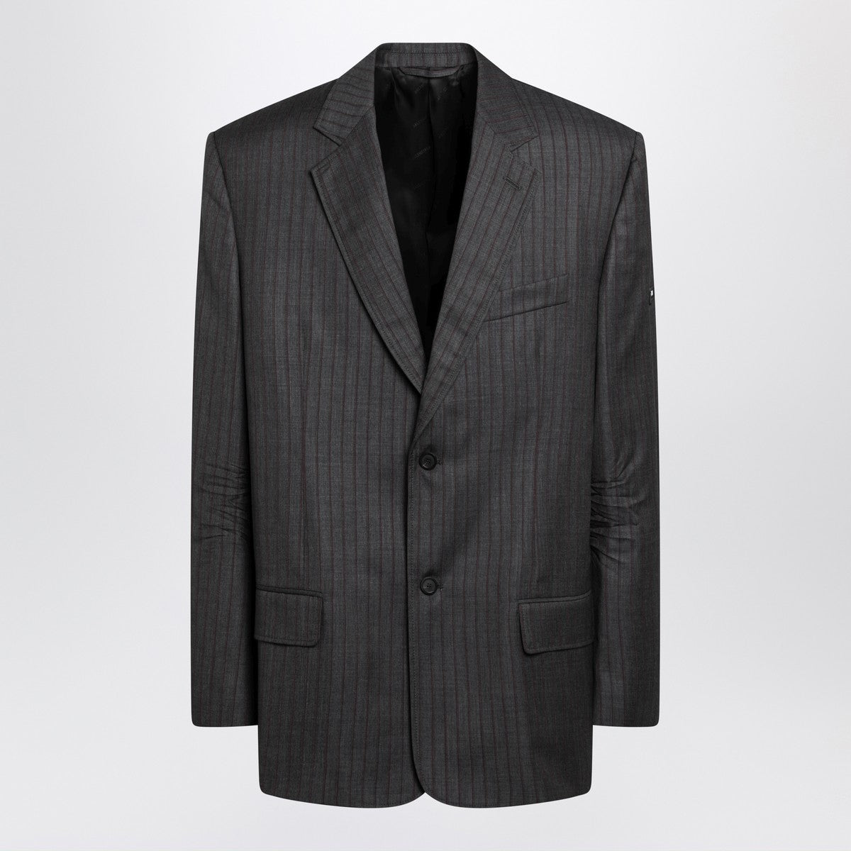 Balenciaga Balenciaga Grey pinstripe wool single-breasted jacket