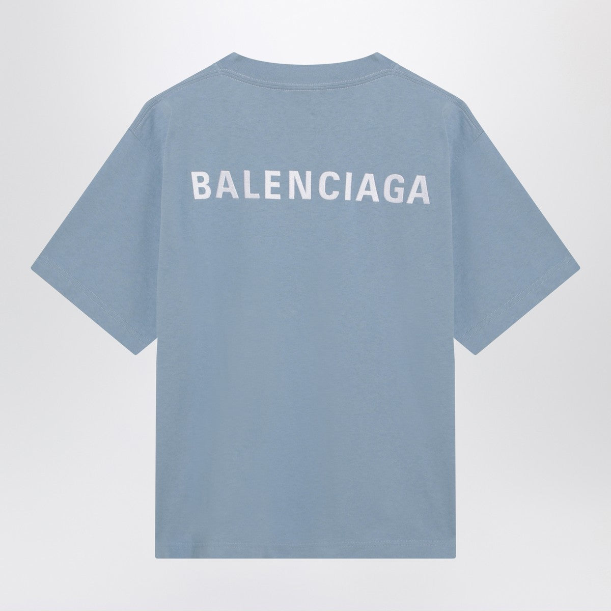 Balenciaga Light blue Balenciaga Back Medium Fit T-shirt