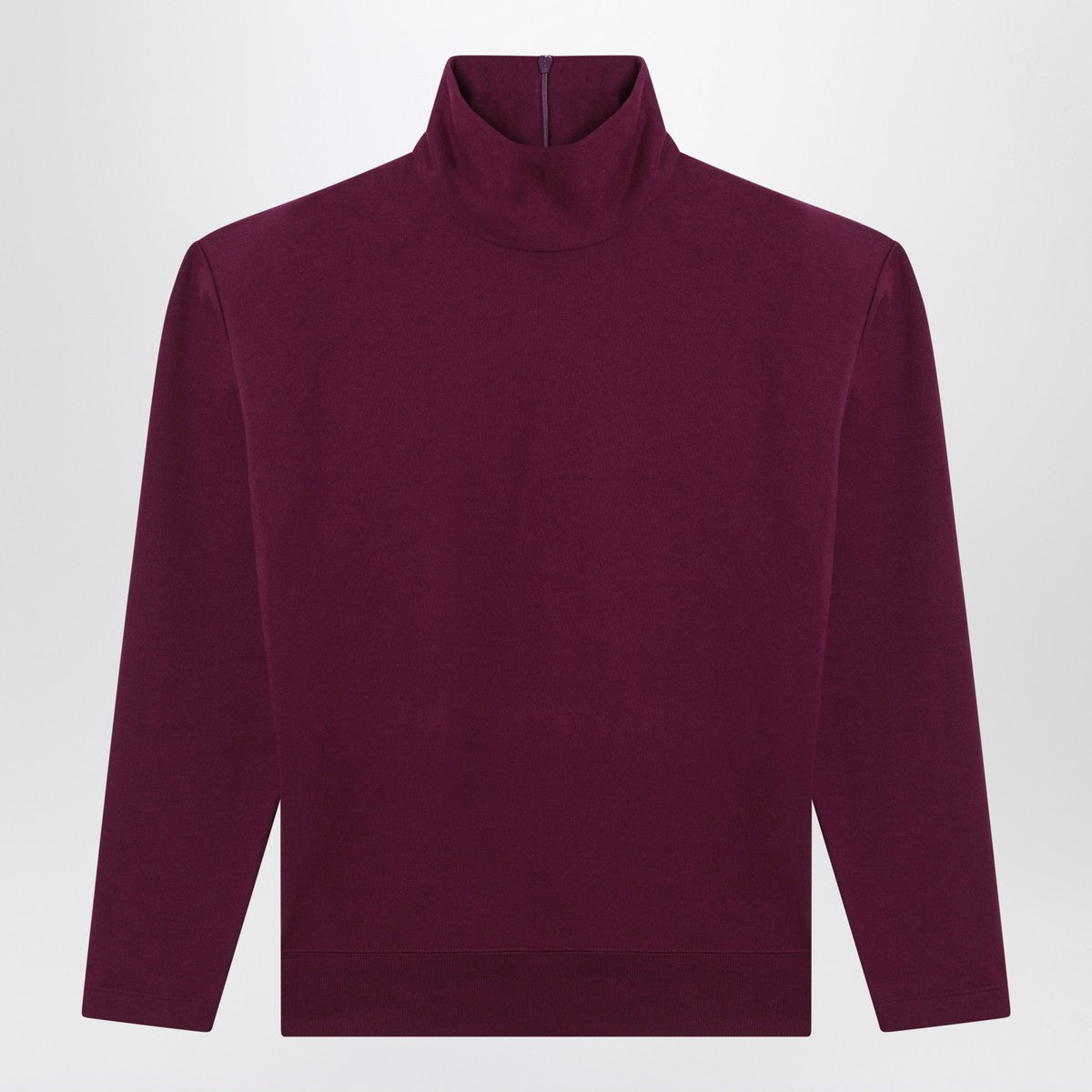 Saint Laurent Saint Laurent Boxy purple cotton sweater