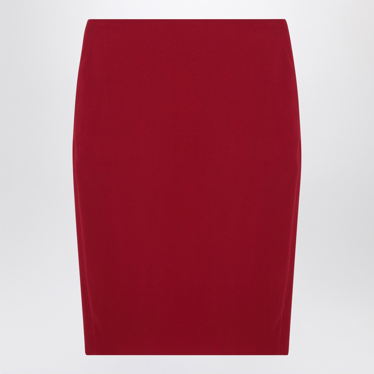 Saint Laurent Saint Laurent Red satin pencil skirt