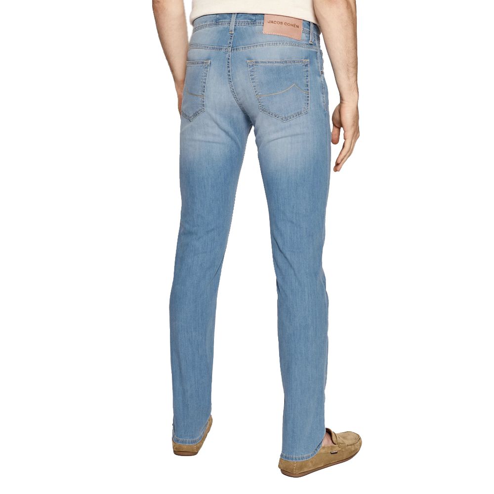 Jacob Cohen Blue Cotton Jeans & Pant