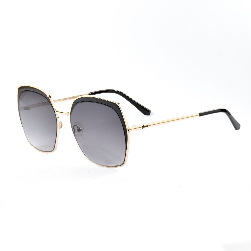 نظارات شمسية من Guess باللون الذهبي المعدني