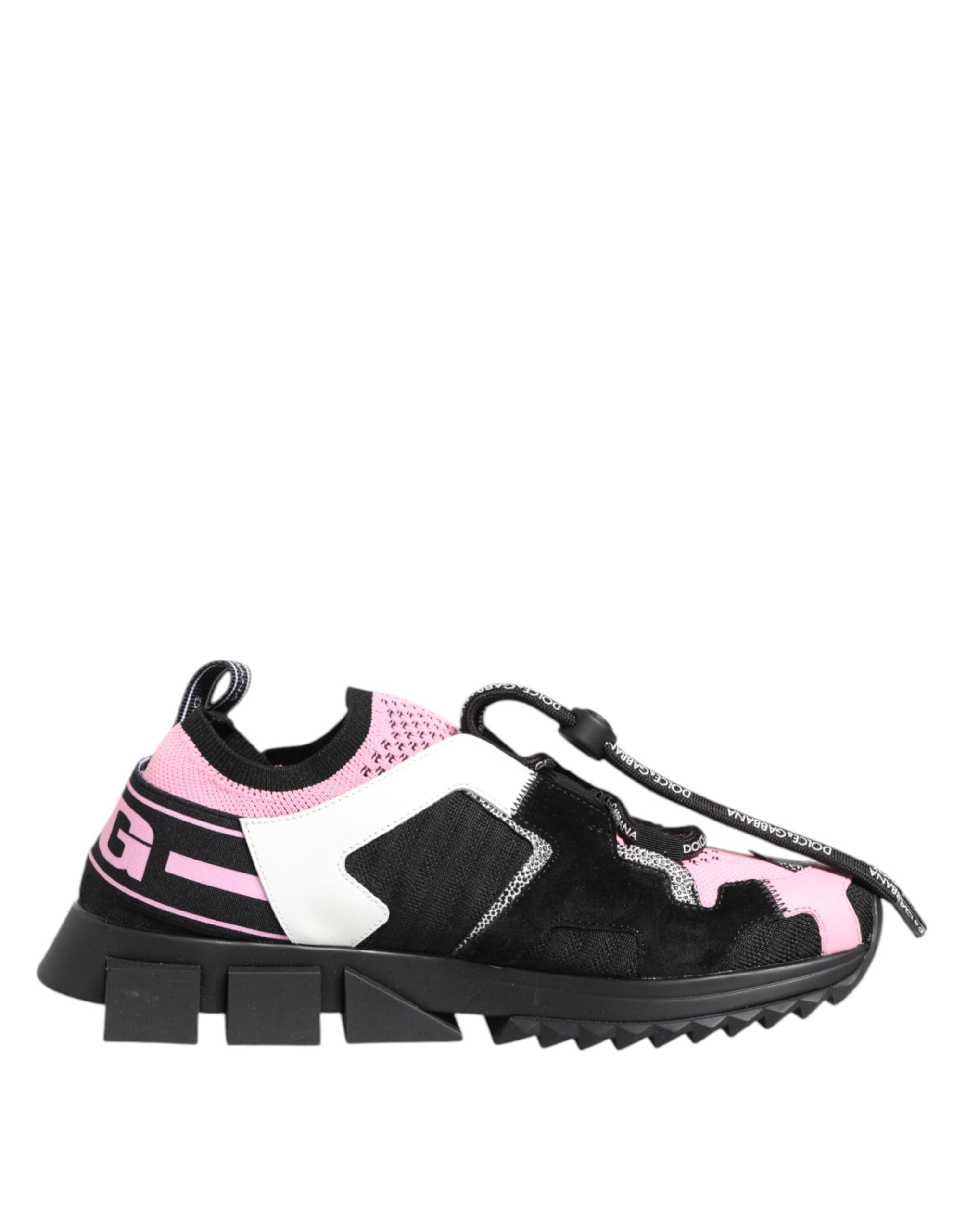 Dolce & Gabbana Pink Mesh Sorrento Trekking Sneakers Shoes
