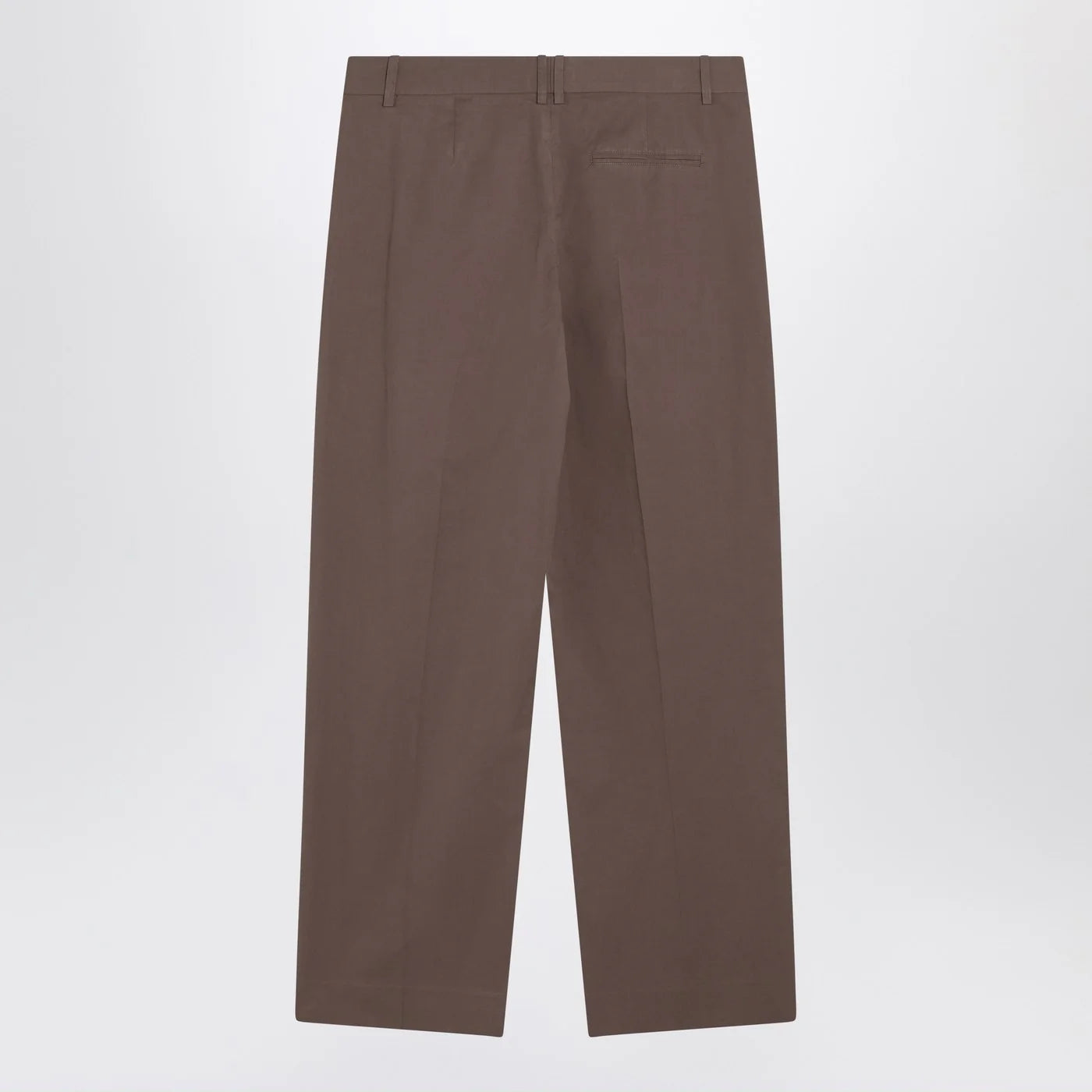 The Row Taupe cotton trousers