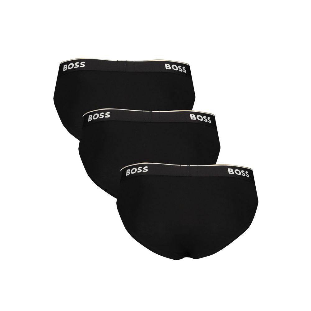 Hugo Boss Black Cotton Men Brief