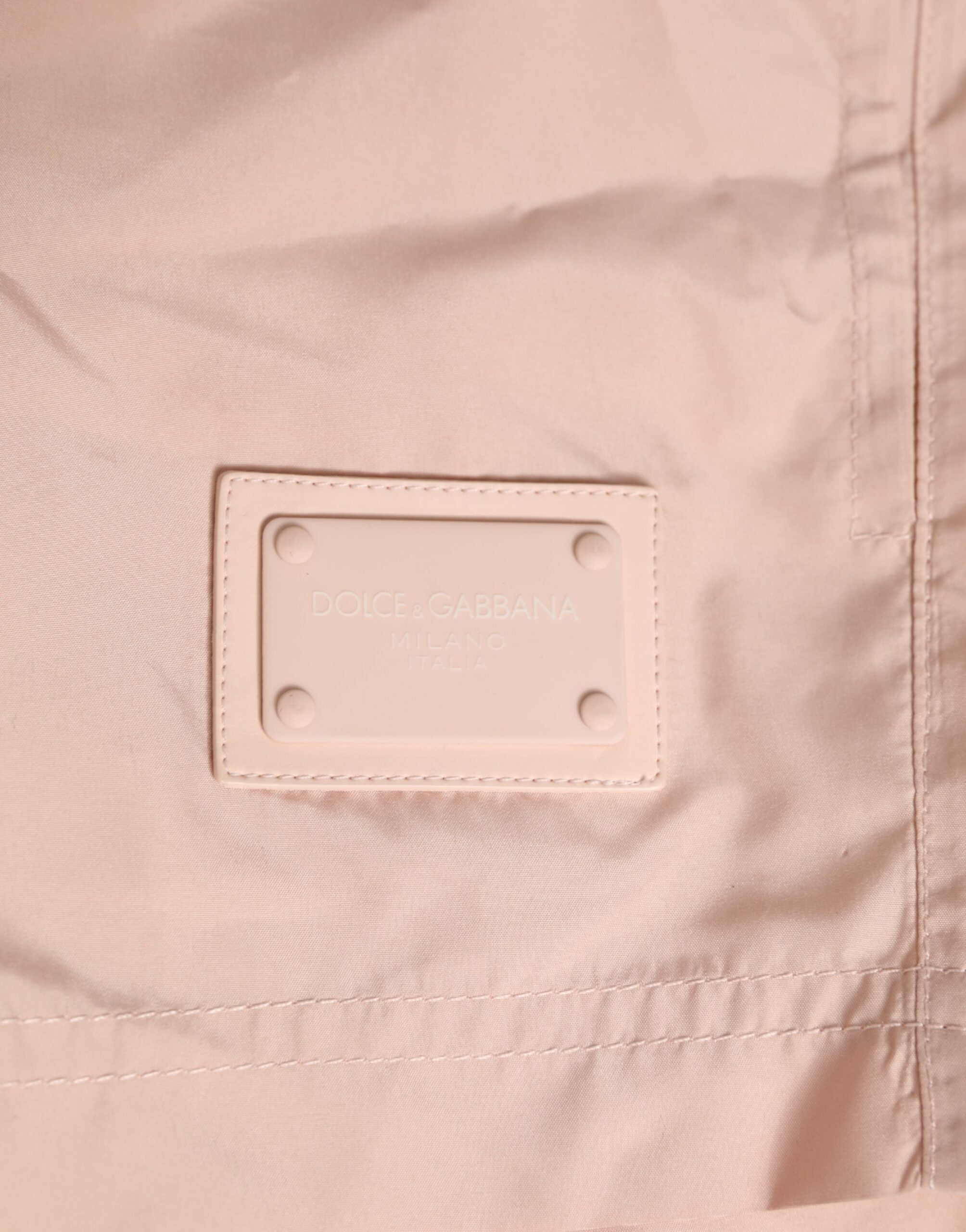 Dolce & Gabbana Pink Drawstring Beachwear Men Shorts Swimwear