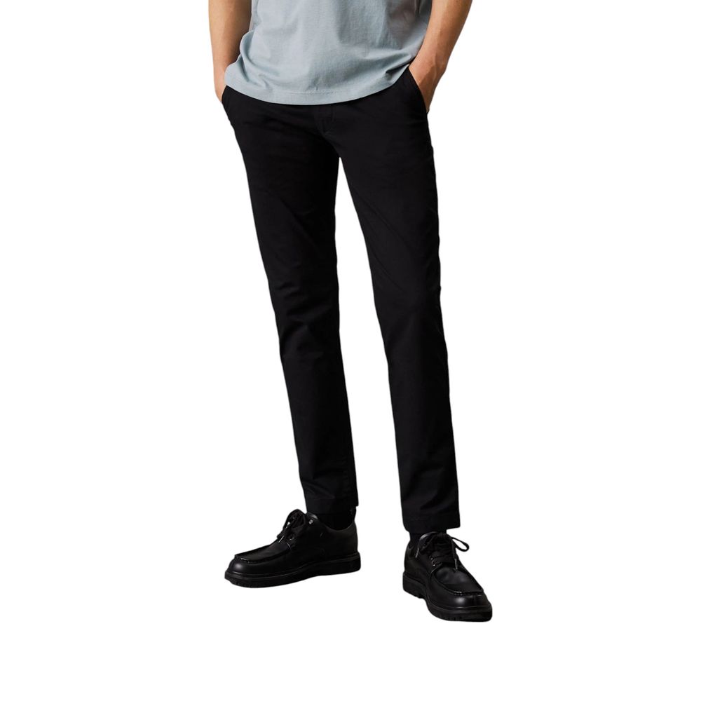 Calvin Klein Jeans Black Recycled Cotton Pant