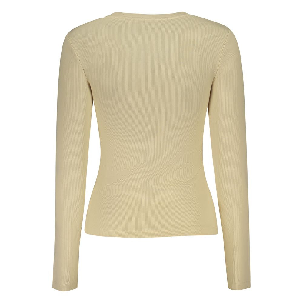 Guess Jeans Beige Cotton Women T-Shirt
