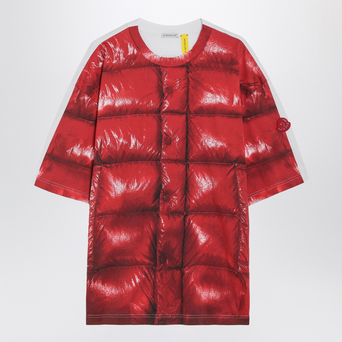 Moncler X A$AP Rocky Red cotton T-shirt with digital print