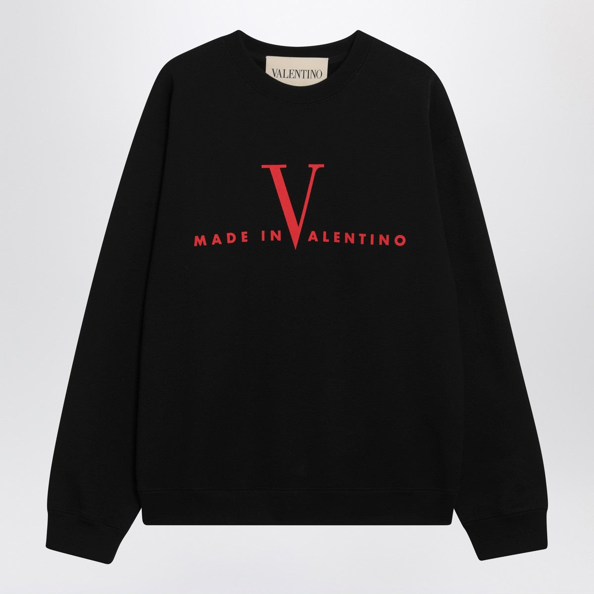 Valentino Black Made In Valentino sweatshirt