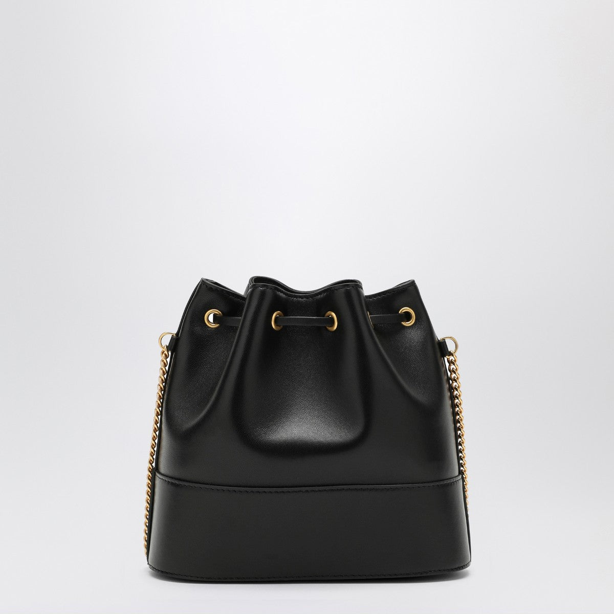 Valentino Garavani Valentino Garavani Vlogo black leather bucket bag