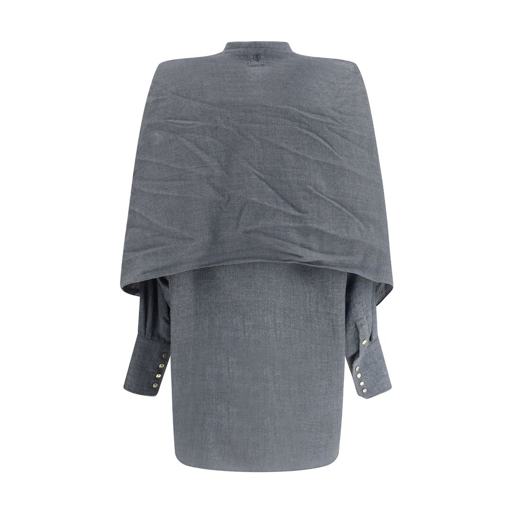Darkpark GEORGIA - DETACHABLE SCARF JAPANESE WOOL