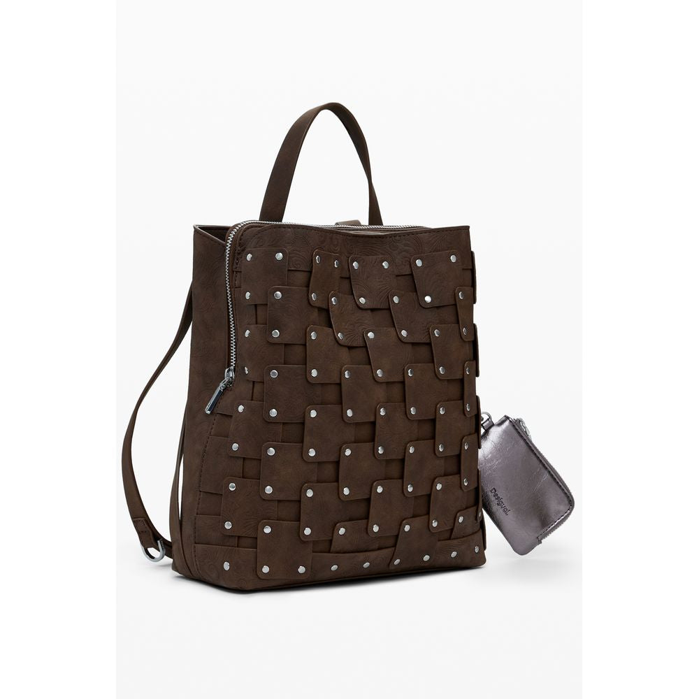 Desigual Brown Polyethylene Backpack