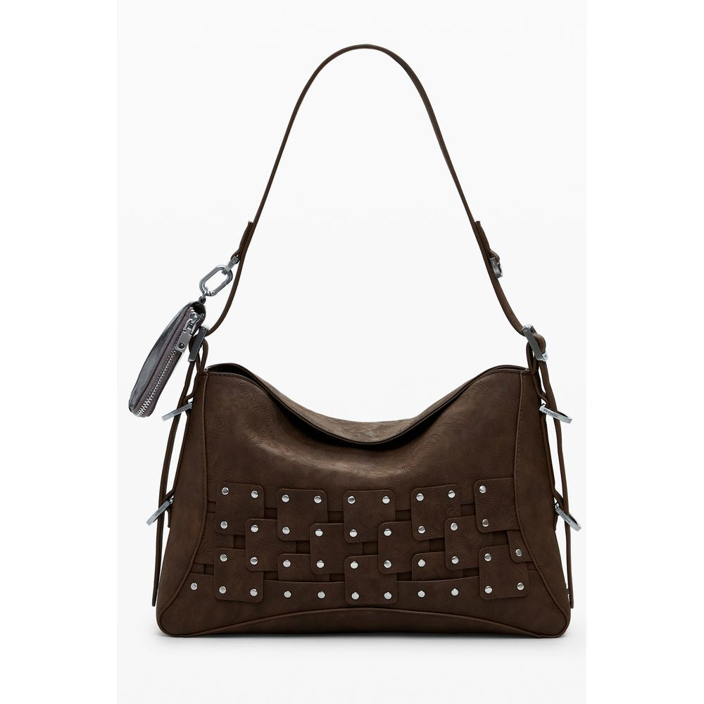 Desigual Brown Polyethylene Handbag