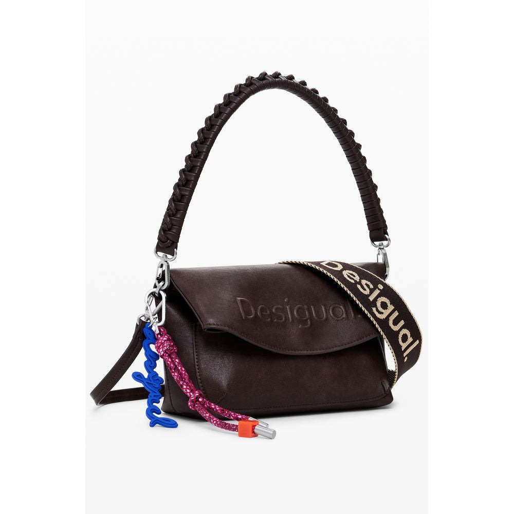 Desigual Brown Polyethylene Handbag