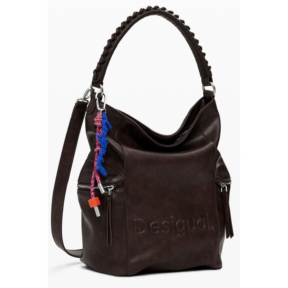 Desigual Brown Polyethylene Backpack
