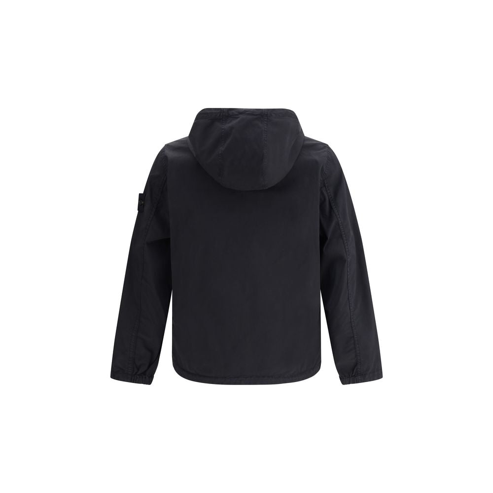Stone Island Black Cotton Shell Jacket