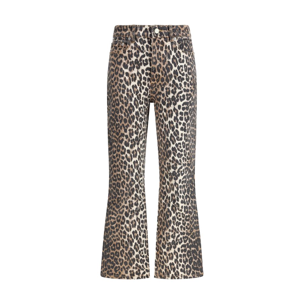 Ganni Multicolor Cotton Casual Pants