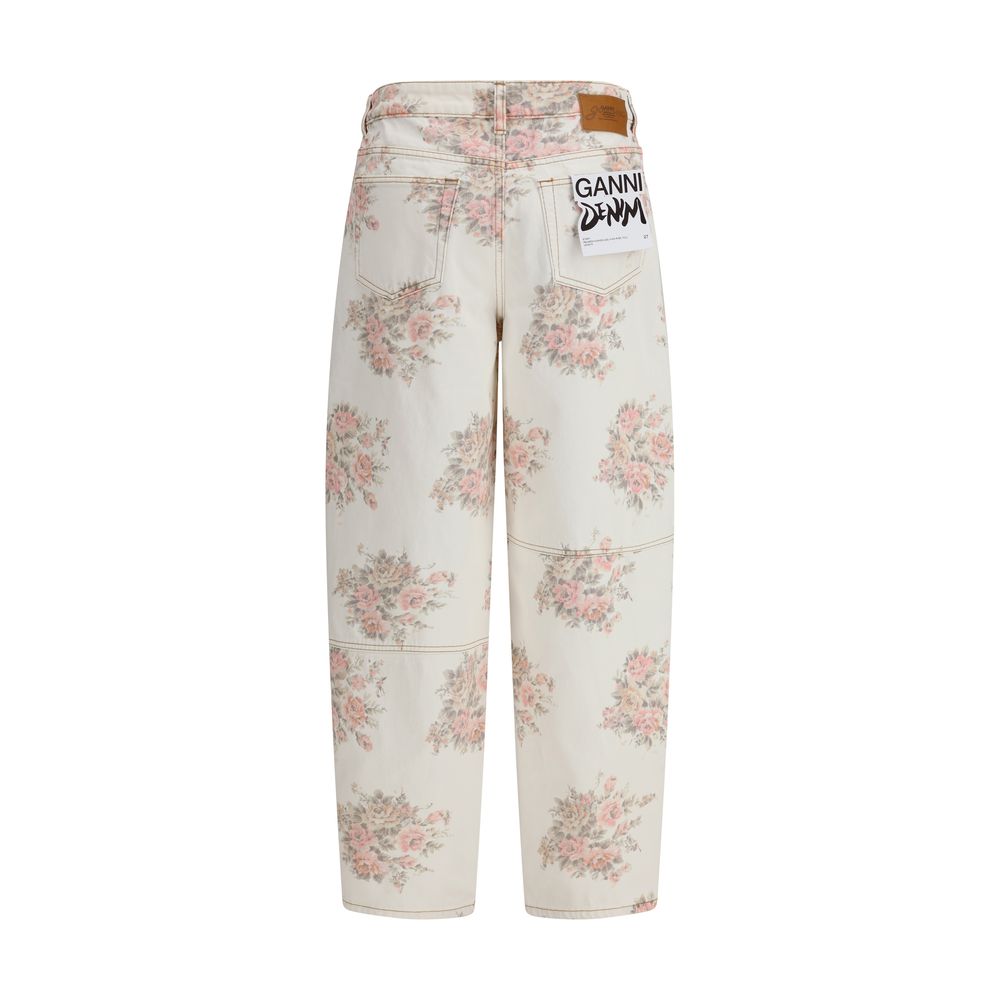 Ganni Multicolor Cotton Jeans Denim