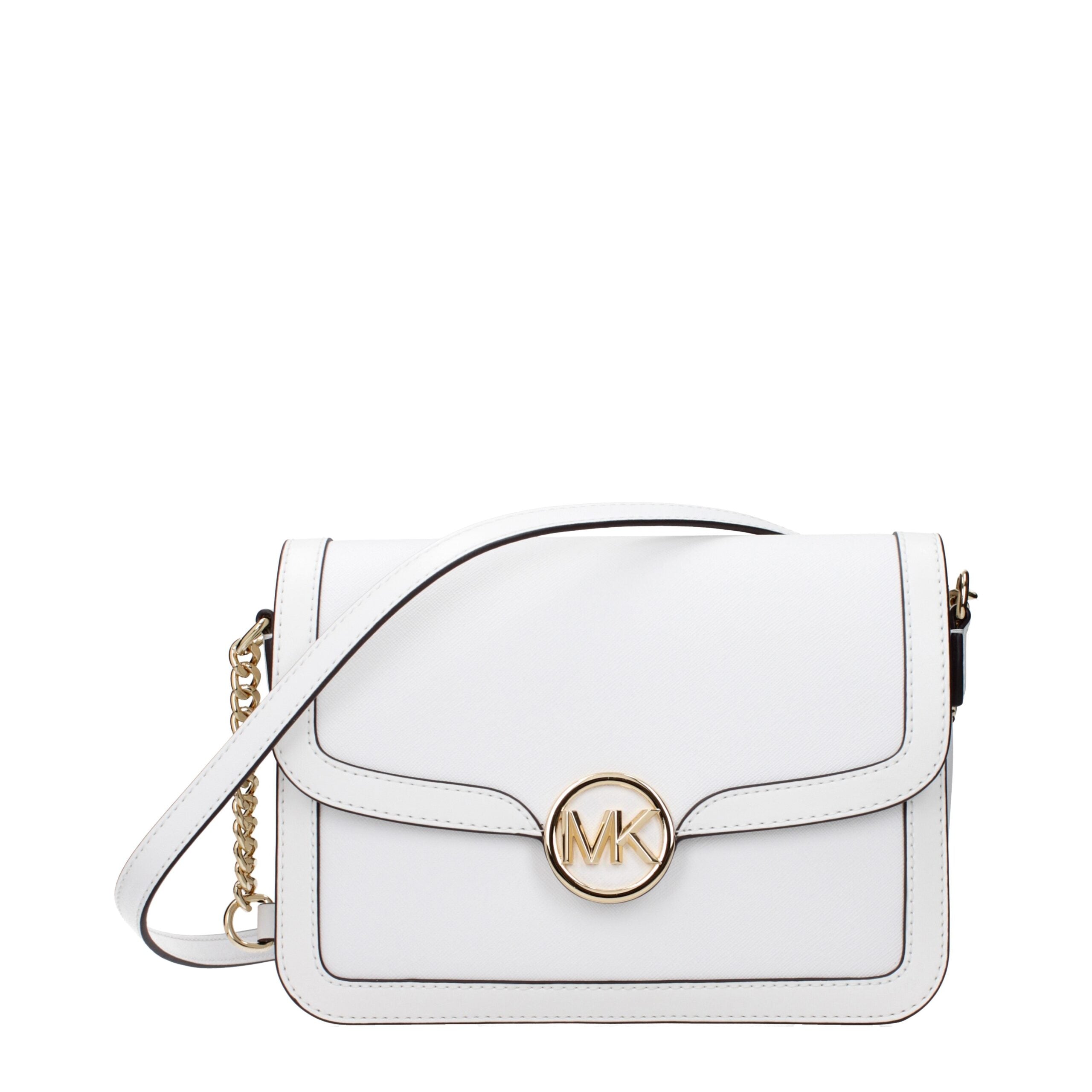 Michael Kors White Leather Crossbody Bags