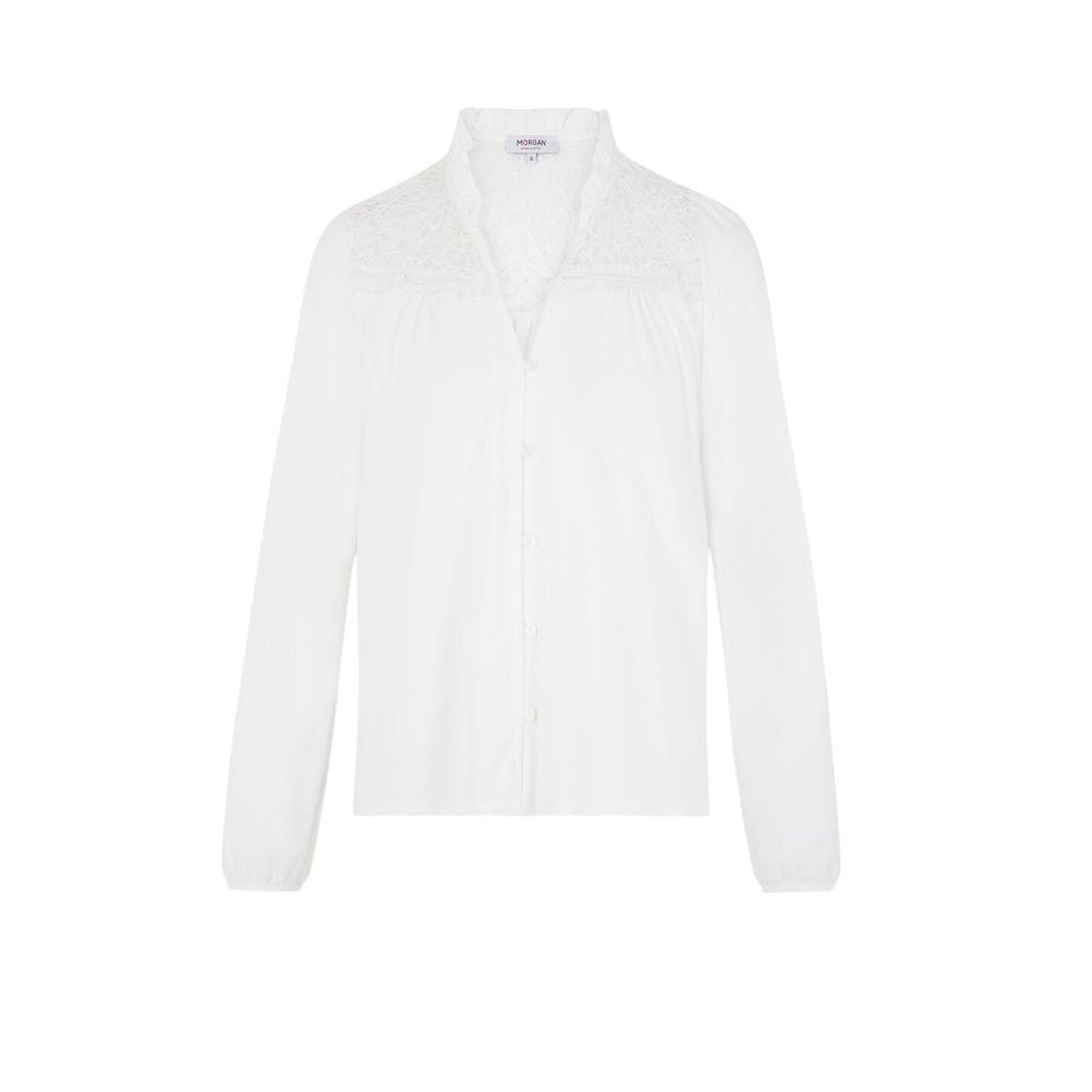 Morgan De Toi White Polyester Shirt