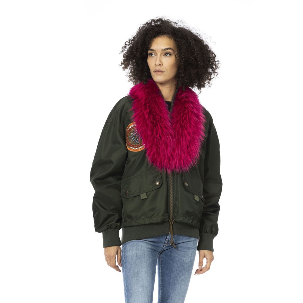 Mr&Mrs Italy Green Polyamide Women Bomber Jacket