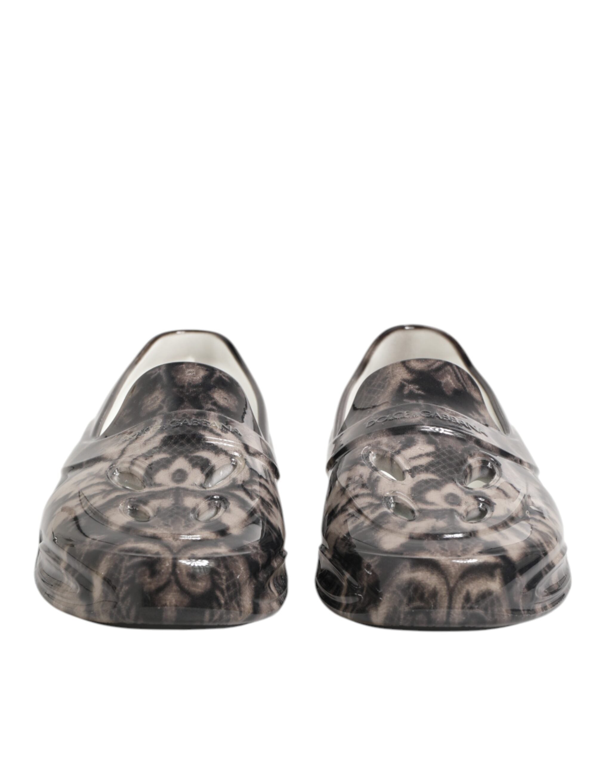 حذاء رياضي رجالي منخفض الرقبة من المطاط متعدد الألوان من دولتشي آند غابانا