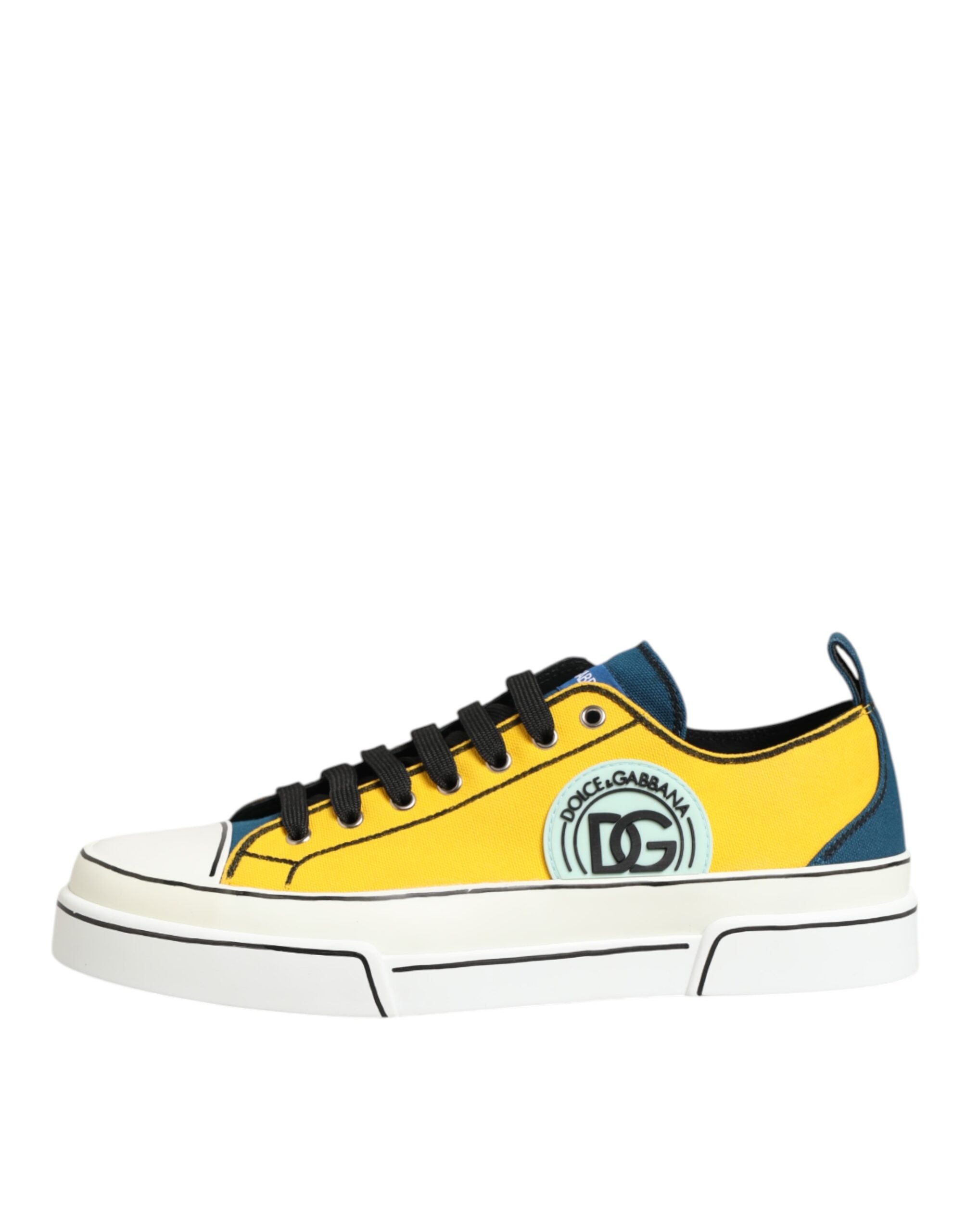 حذاء سنيكرز دولتشي آند غابانا متعدد الألوان من القطن بشعار منخفض