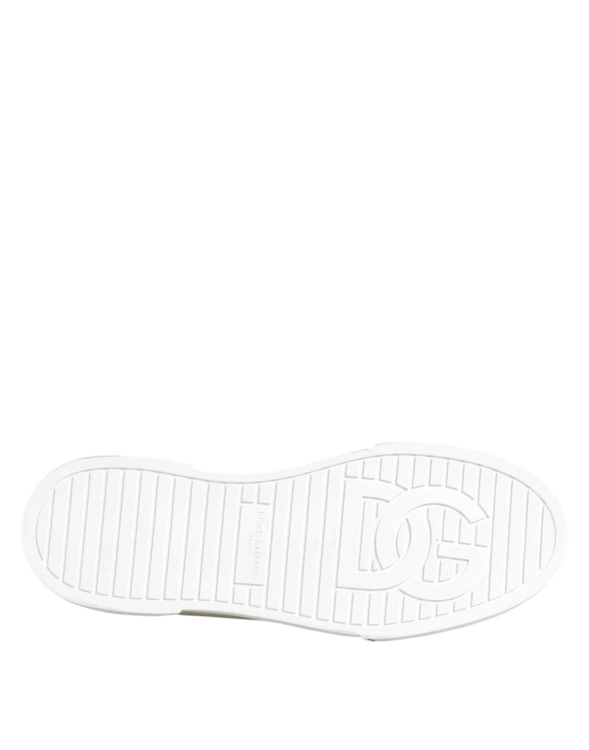 حذاء سنيكرز دولتشي آند غابانا متعدد الألوان من القطن بشعار منخفض