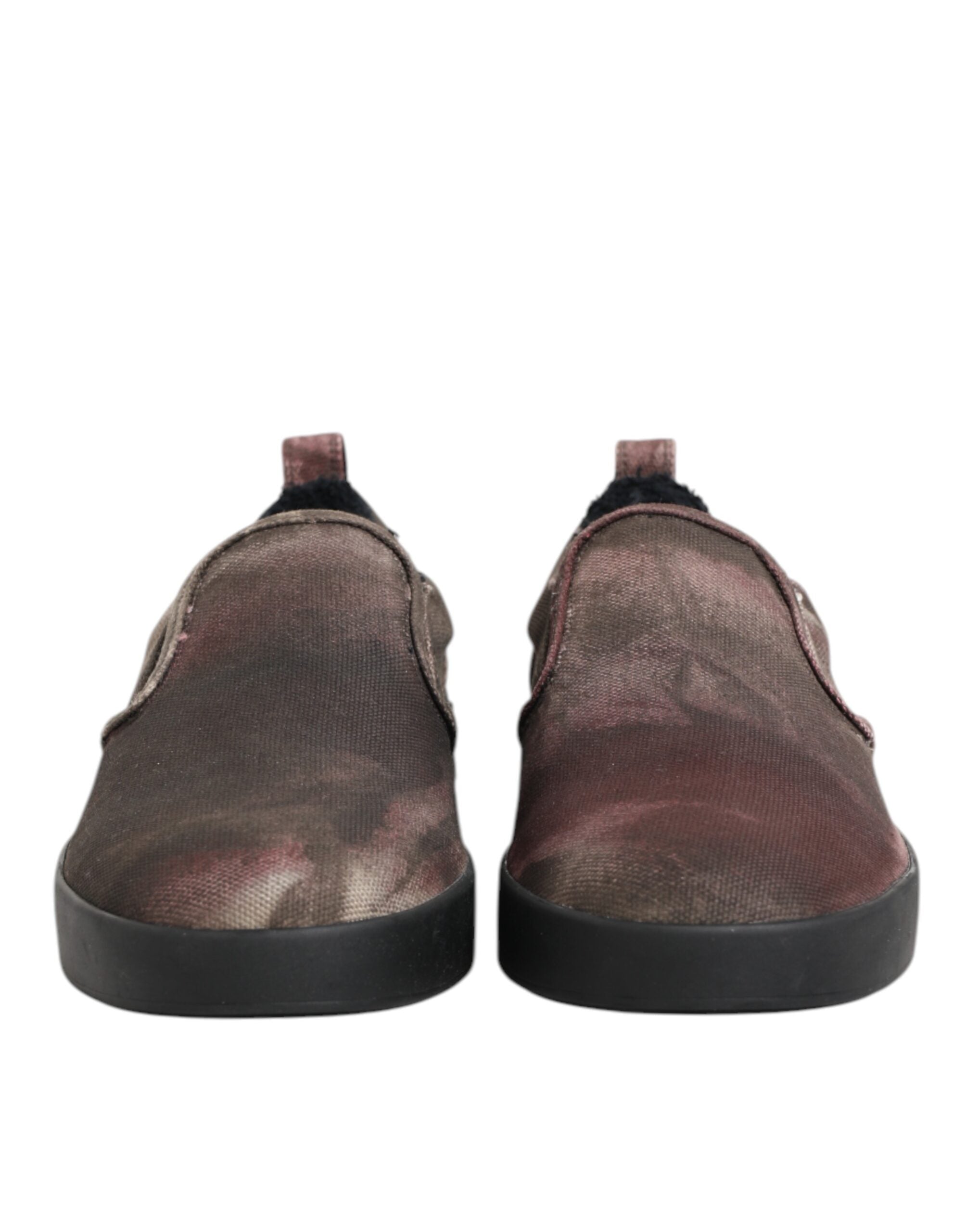 حذاء رياضي رجالي منخفض الارتفاع من دولتشي آند غابانا متعدد الألوان من القطن