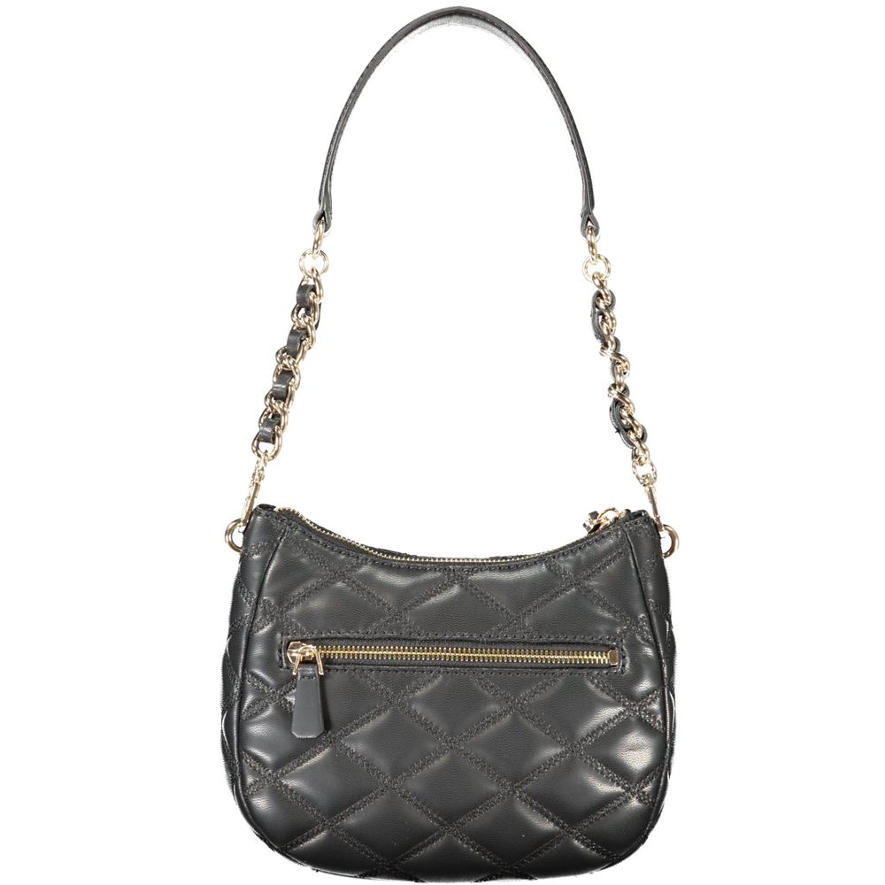 Guess Jeans Nero Poliuretano Women Handbag