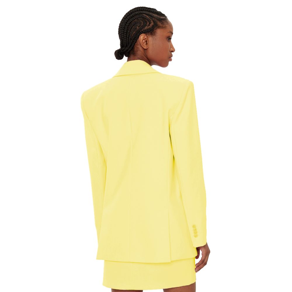 Patrizia Pepe Yellow Polyester Blazer