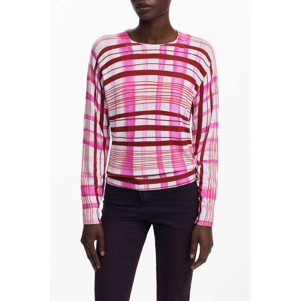 Desigual Pink Viscose Sweater