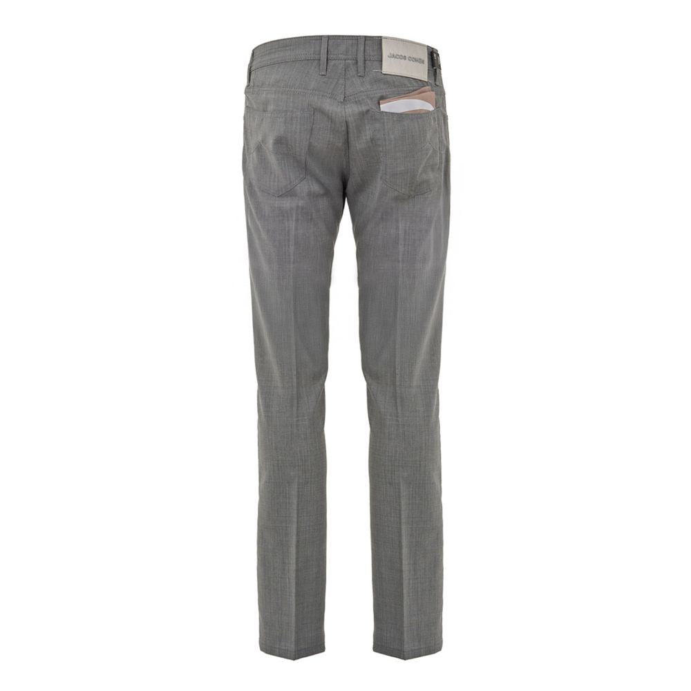 Jacob Cohen Gray Wool Casual Pants