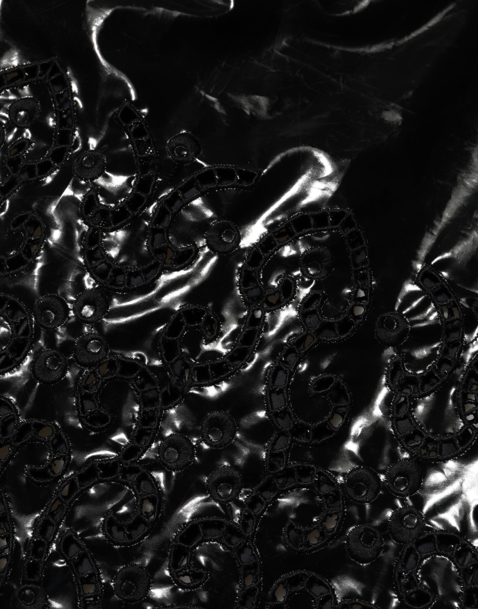 فستان دولتشي آند غابانا قصير أسود بقصة A-line