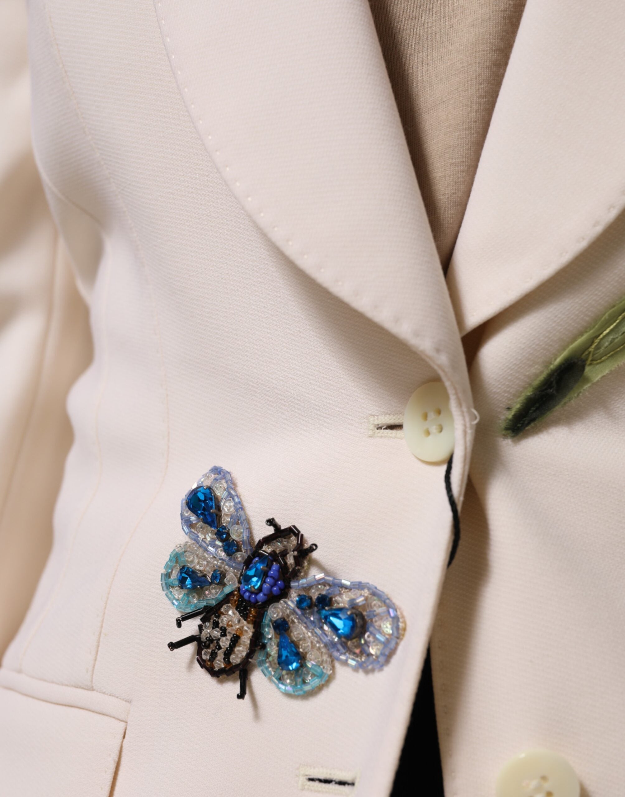 جاكيت دولتشي آند غابانا بيج مطرز بصف واحد من الأزرار