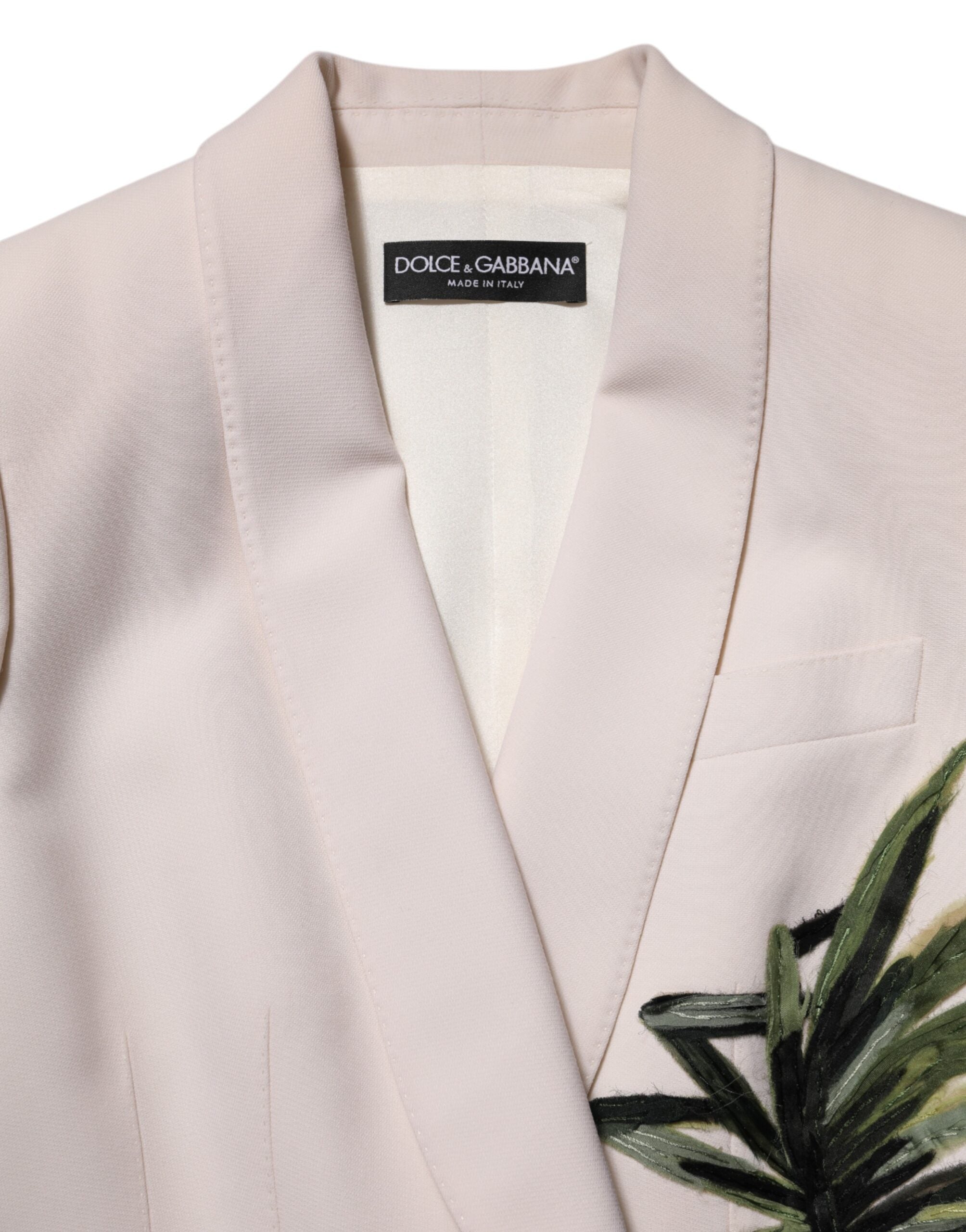 جاكيت دولتشي آند غابانا بيج مطرز بصف واحد من الأزرار