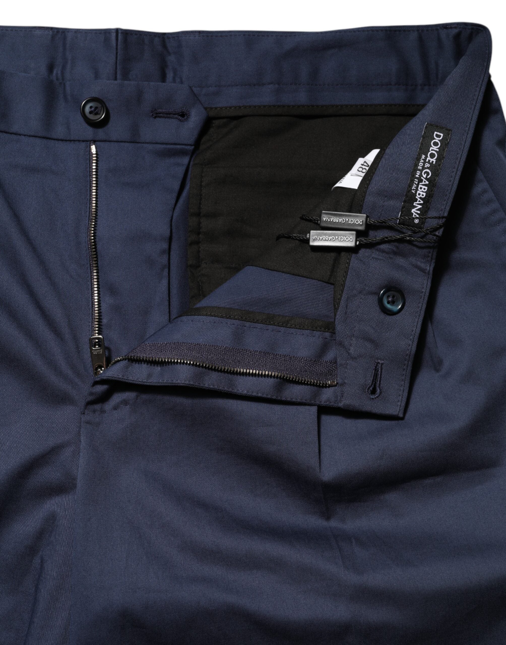 شورت برمودا من دولتشي آند غابانا، أزرق، قطني مطاطي، متوسط ​​الخصر