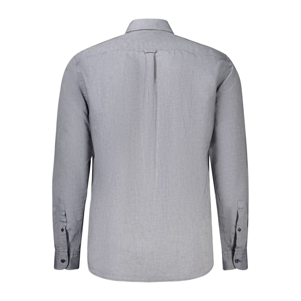 Hugo Boss Blue Cotton Men Shirt