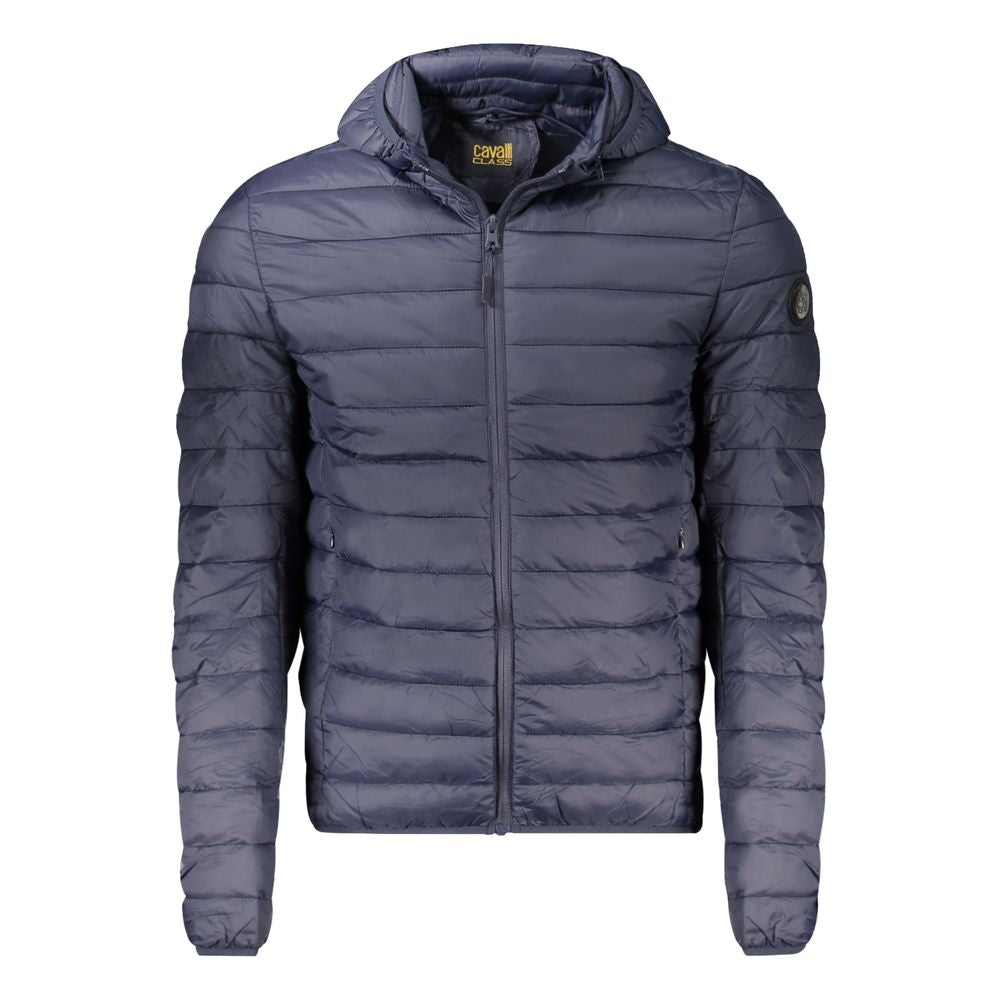 Cavalli Class Blue Polyester Men Jacket