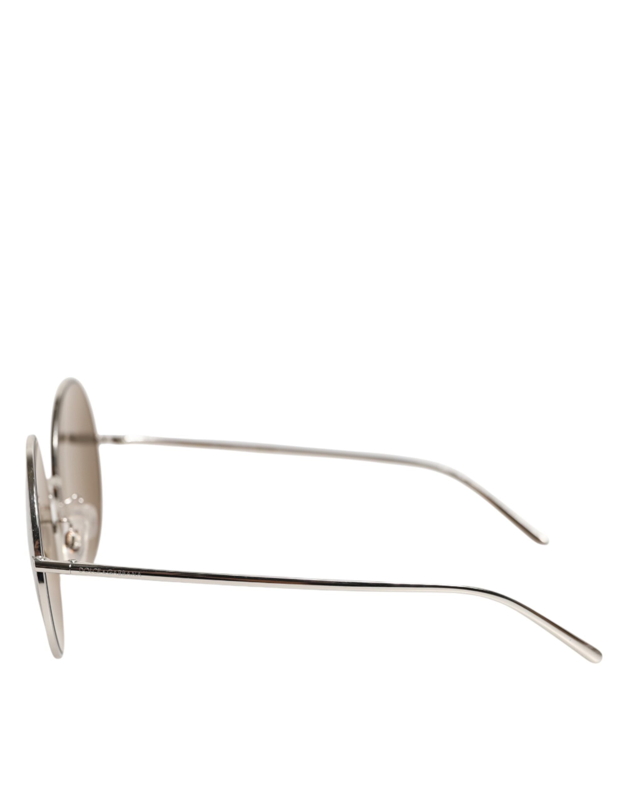 Dolce & Gabbana DG2215K Silver Metal Round Shades Eyewear Sunglasses