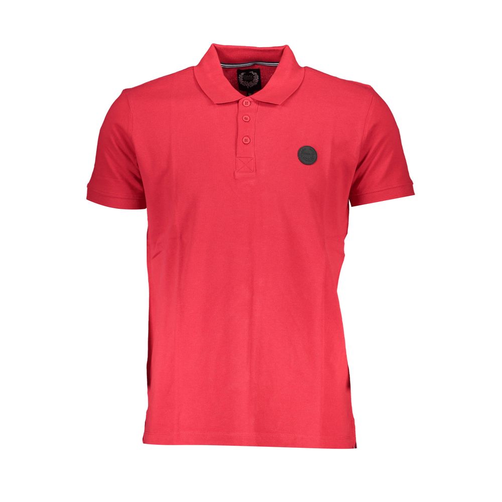 Gianmarco Venturi Red Cotton Polo Shirt