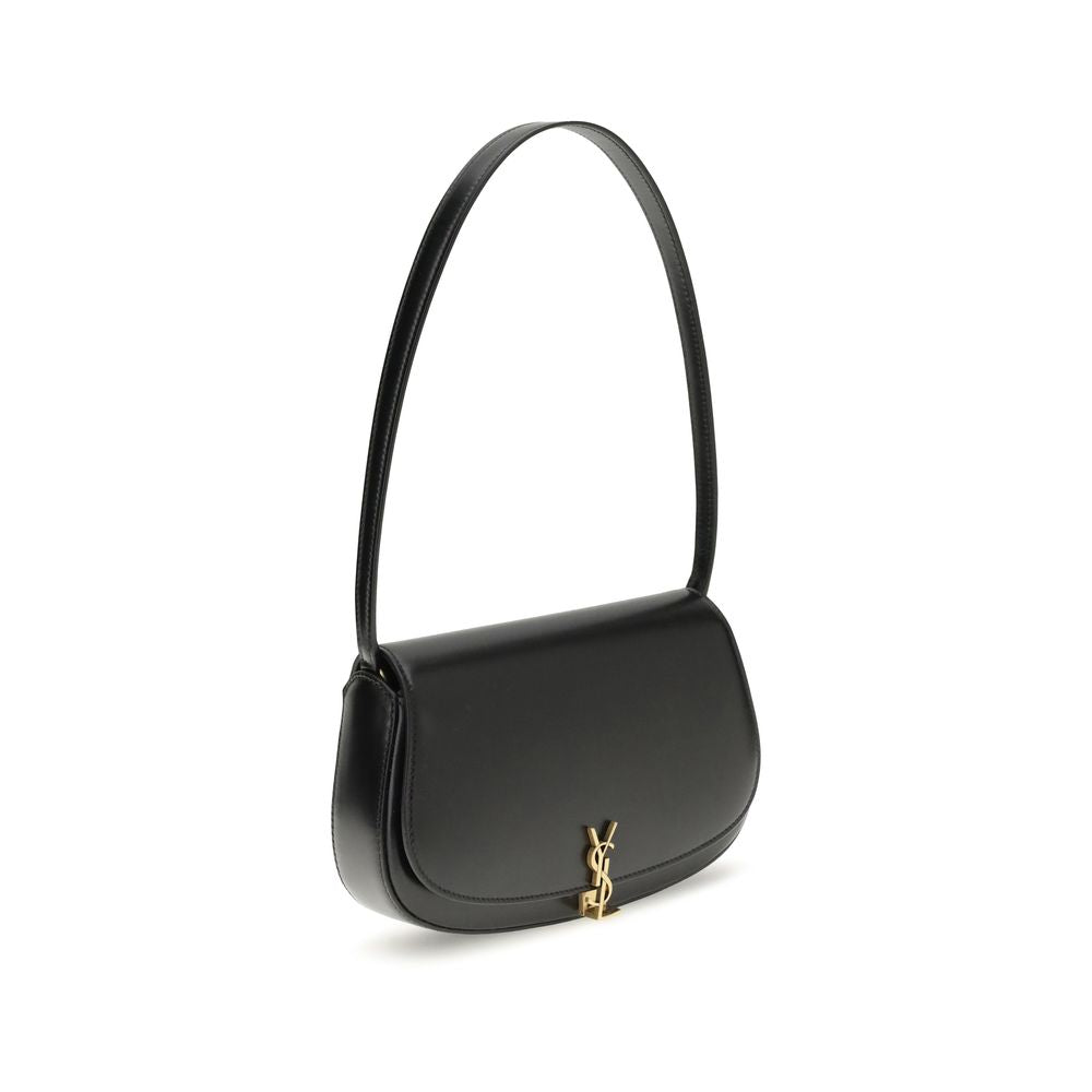 Saint Laurent Black Calf Leather Bos Taurus Shoulder Bag