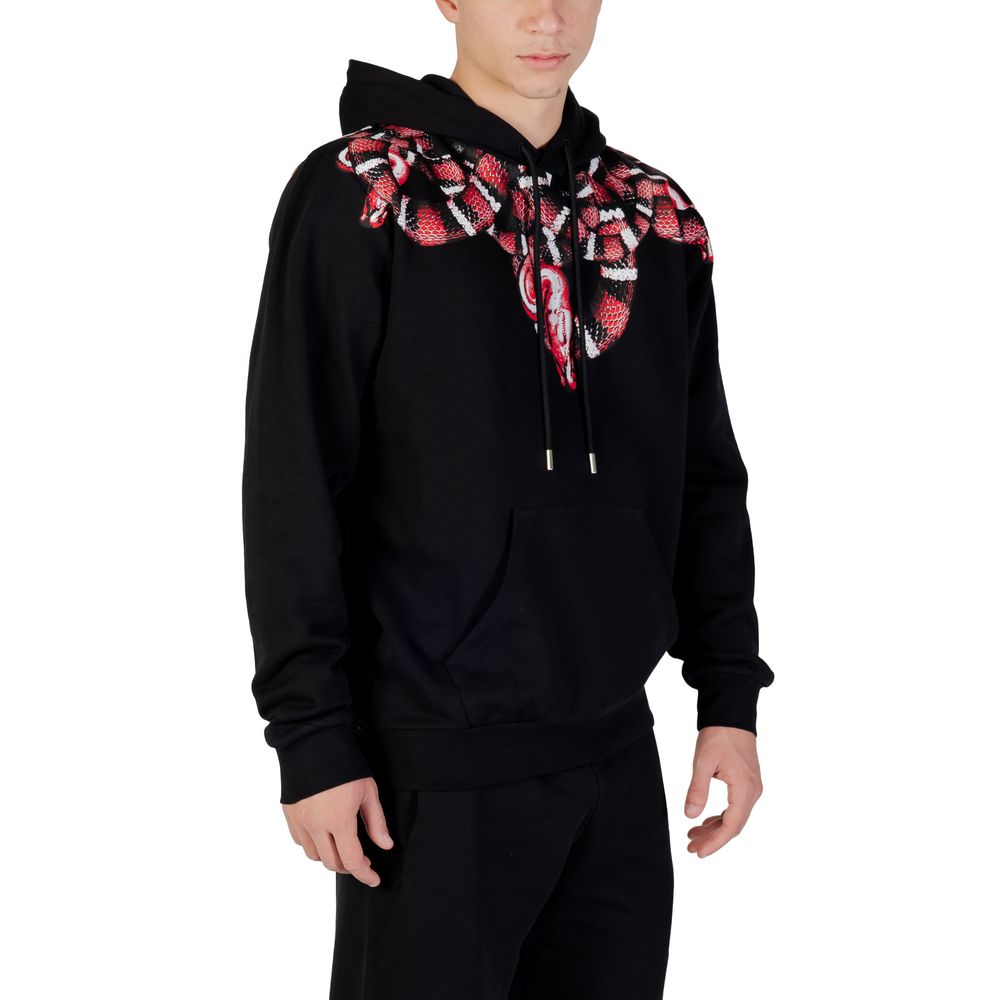 County of Milan Black Cotton Hoodie