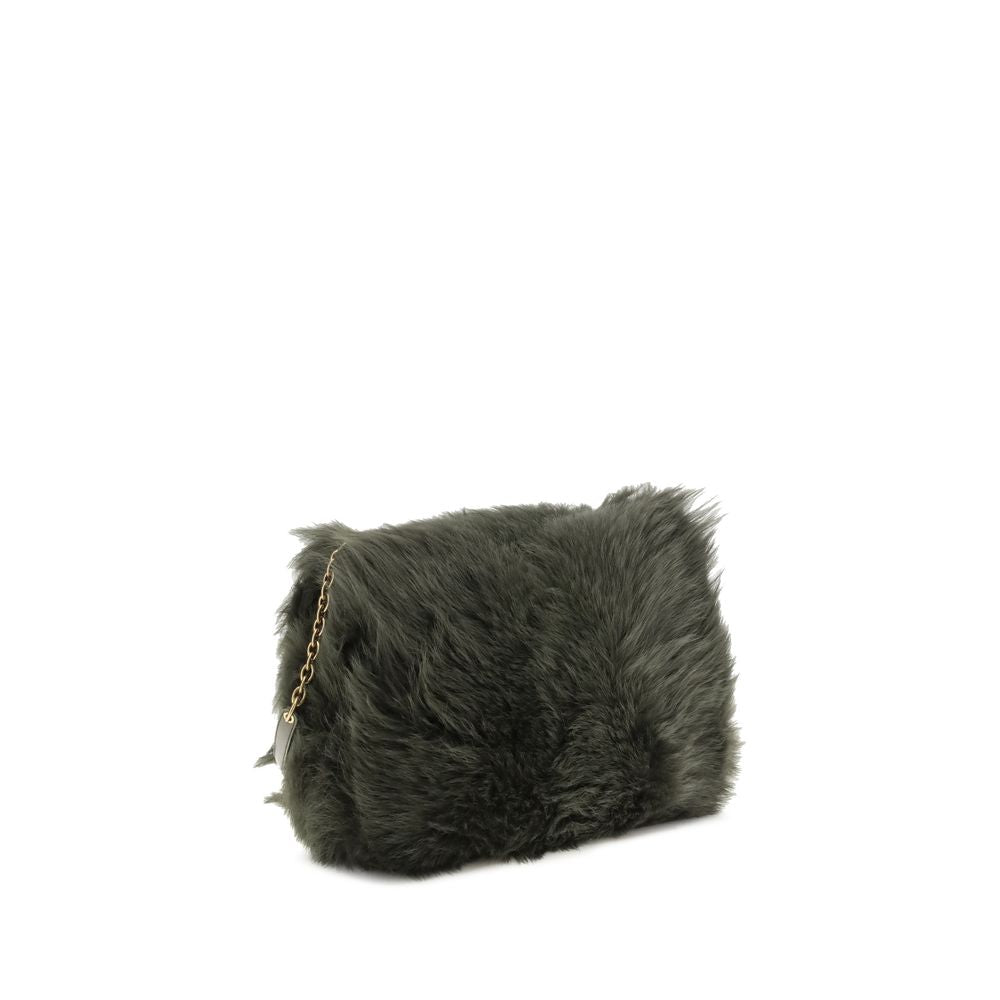 Saint Laurent Bicolor Lamb Ovis Aries Aries Shoulder Bag