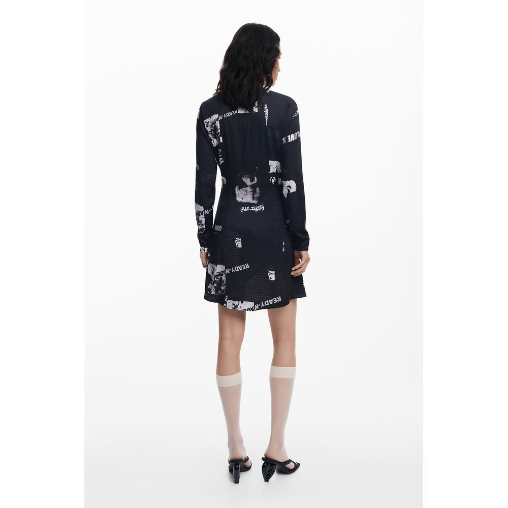 Desigual Nero Viscosa Women Dress