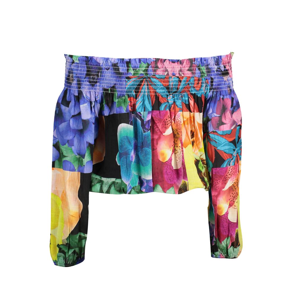 Desigual Pink Viscose T-Shirt